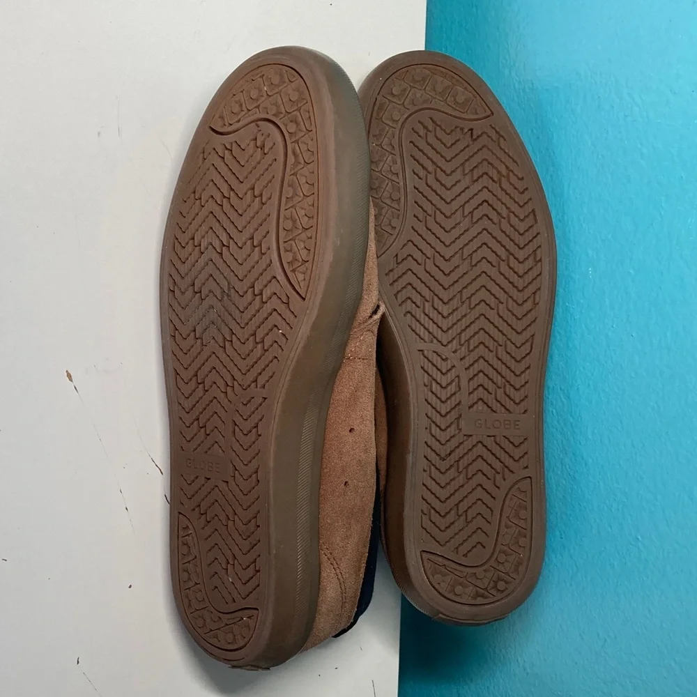 Globe Brown Suede Skater Sneakers Casual Shoes Size 40.5 US Men’s 8